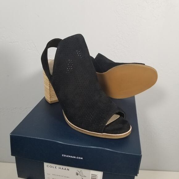 Cole Haan Size 8 Callista Open Toe Sling Back Bootie NIB - Picture 6 of 10